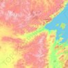 Топографическая карта Тугуро-Чумиканский район, высота, рельеф