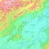 Топографическая карта Амурский район, высота, рельеф