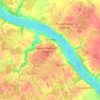Топографическая карта Тутаев, высота, рельеф