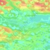 Топографическая карта Чурапча, высота, рельеф