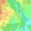 Топографическая карта Ретюнь, высота, рельеф