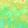 Топографическая карта Аввакумовское сельское поселение, высота, рельеф
