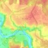 Топографическая карта Руза, высота, рельеф