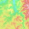 Топографическая карта Лысьва, высота, рельеф