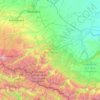 Топографическая карта Кабардино-Балкария, высота, рельеф