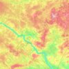 Топографическая карта Тутаевский район, высота, рельеф