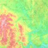 Топографическая карта Суздальский район, высота, рельеф