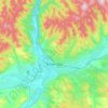 Топографическая карта Улан-Удэ, высота, рельеф