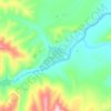 Топографическая карта Синегорье, высота, рельеф