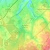 Топографическая карта Тропарёво-Никулино, высота, рельеф