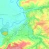 Топографическая карта Ачинск, высота, рельеф