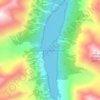 Топографическая карта Кучерлинское озеро, высота, рельеф