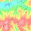 Топографическая карта Большеатнинское сельское поселение, высота, рельеф