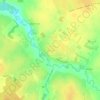 Топографическая карта Порздни, высота, рельеф
