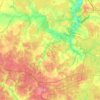 Топографическая карта поселение Клёновское, высота, рельеф