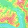 Топографическая карта Нытва, высота, рельеф