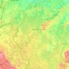 Топографическая карта Красногородский район, высота, рельеф