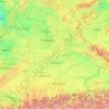 Топографическая карта Bayern, высота, рельеф