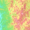 Топографическая карта Заповедник «Кузнецкий Алатау», высота, рельеф