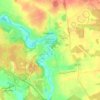 Топографическая карта Кондрово, высота, рельеф