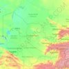 Топографическая карта Узбекистан, высота, рельеф