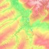 Топографическая карта Искитим, высота, рельеф