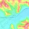 Топографическая карта Агинское, высота, рельеф