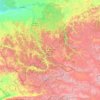 Топографическая карта Республика Алтай, высота, рельеф