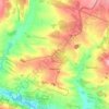 Топографическая карта Вахрушево, высота, рельеф