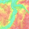 Топографическая карта Кунгур, высота, рельеф