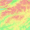 Топографическая карта Калар, высота, рельеф
