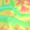 Топографическая карта Кишалинское сельское поселение, высота, рельеф