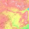 Топографическая карта Амурская область, высота, рельеф
