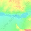 Топографическая карта озеро Балхаш, высота, рельеф