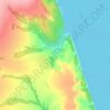 Топографическая карта Яшельча, высота, рельеф