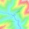 Топографическая карта Кусур, высота, рельеф