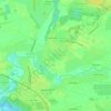 Топографическая карта Неклюдово, высота, рельеф