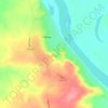 Топографическая карта Гайны, высота, рельеф