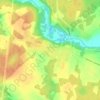 Топографическая карта Чернцы, высота, рельеф