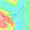 Топографическая карта Ровеньки, высота, рельеф