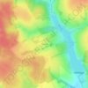 Топографическая карта Бушово, высота, рельеф