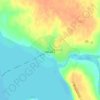 Топографическая карта Индига, высота, рельеф