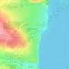 Топографическая карта Нижний Услон, высота, рельеф