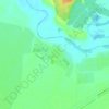 Топографическая карта Вожи, высота, рельеф