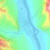 Топографическая карта Инегень, высота, рельеф