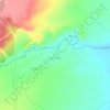 Топографическая карта Алькеево, высота, рельеф