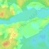 Топографическая карта Язно, высота, рельеф