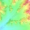 Топографическая карта Бурта, высота, рельеф