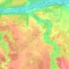 Топографическая карта Печоры, высота, рельеф