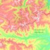 Топографическая карта хребет Хамар-Дабан, высота, рельеф